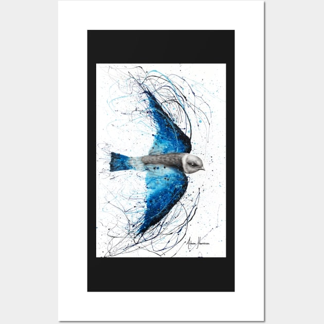 Blue Bird Listener Wall Art by AshvinHarrison